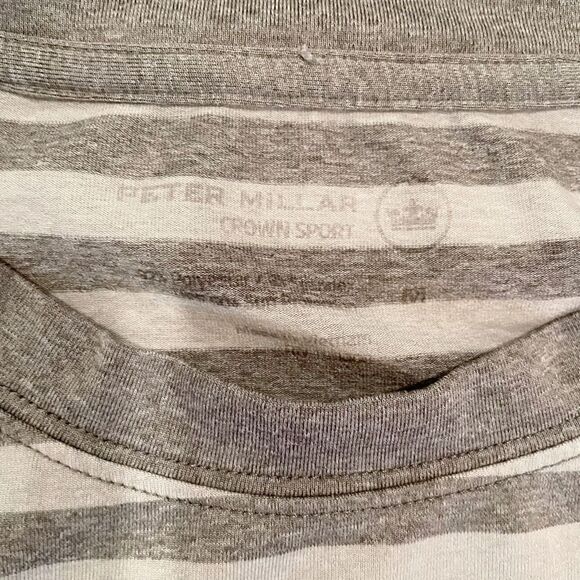 Peter Millar Rio Engineered Stripe Shirt Performance Stretch  UPF 50+ Golf - Picture 3 of 5